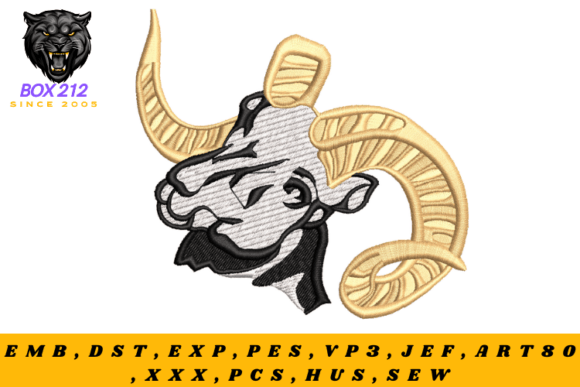 Ram Face Digital Embroidery Design