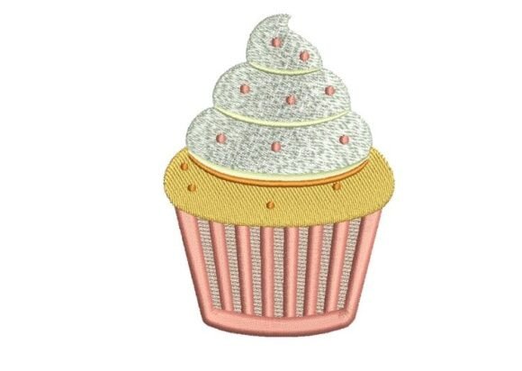 Sweet Cupcake Embroidery