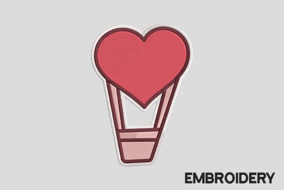 Valentine Object Embroidery Design